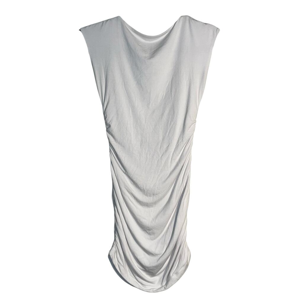 White Fox Double-Ruched Open‑Back High‑Neck Mini Dress – XS - Picture 7 of 7